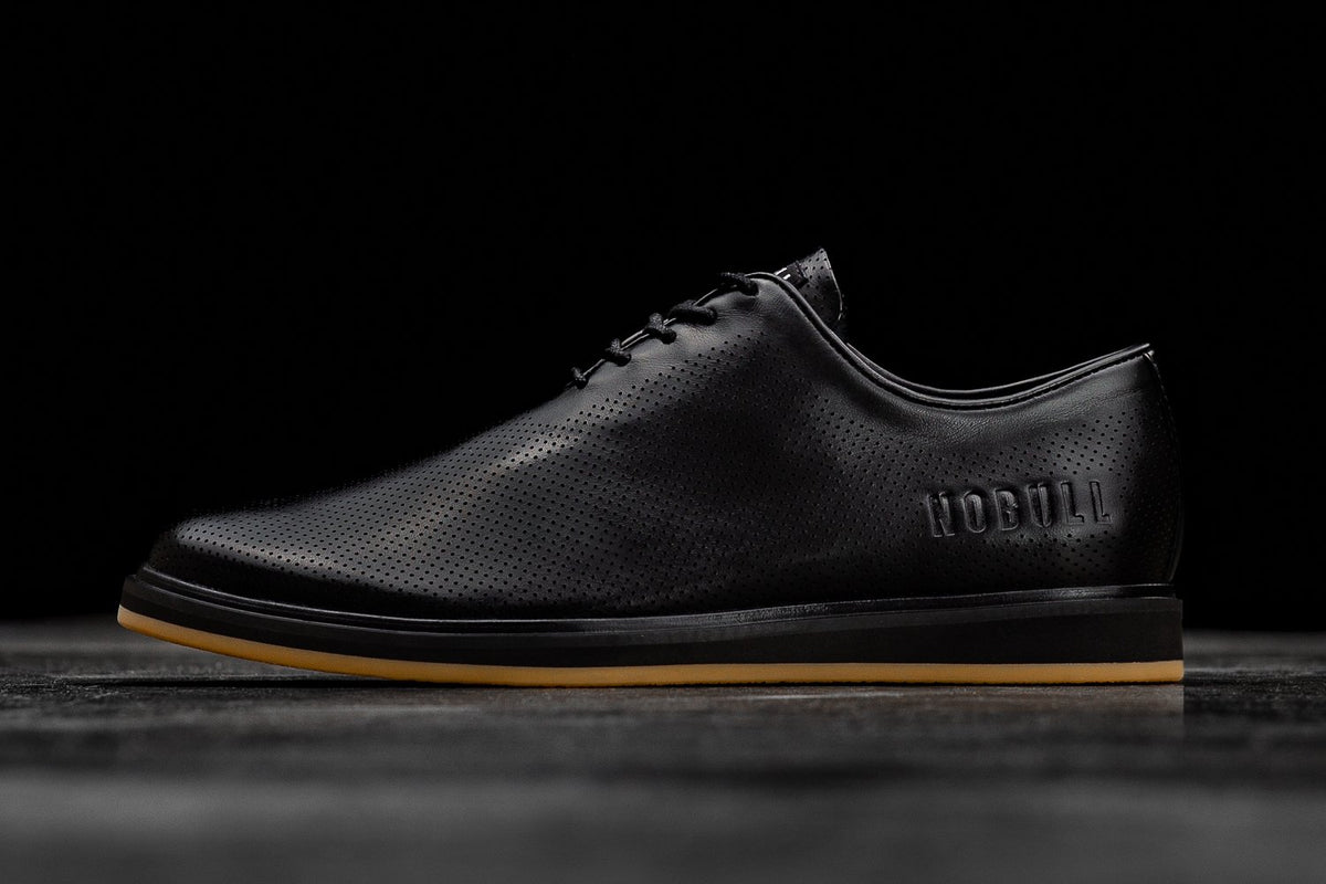 BLACK LEATHER DRESS SHOE (MEN'S) – nobullprojectkdos.com