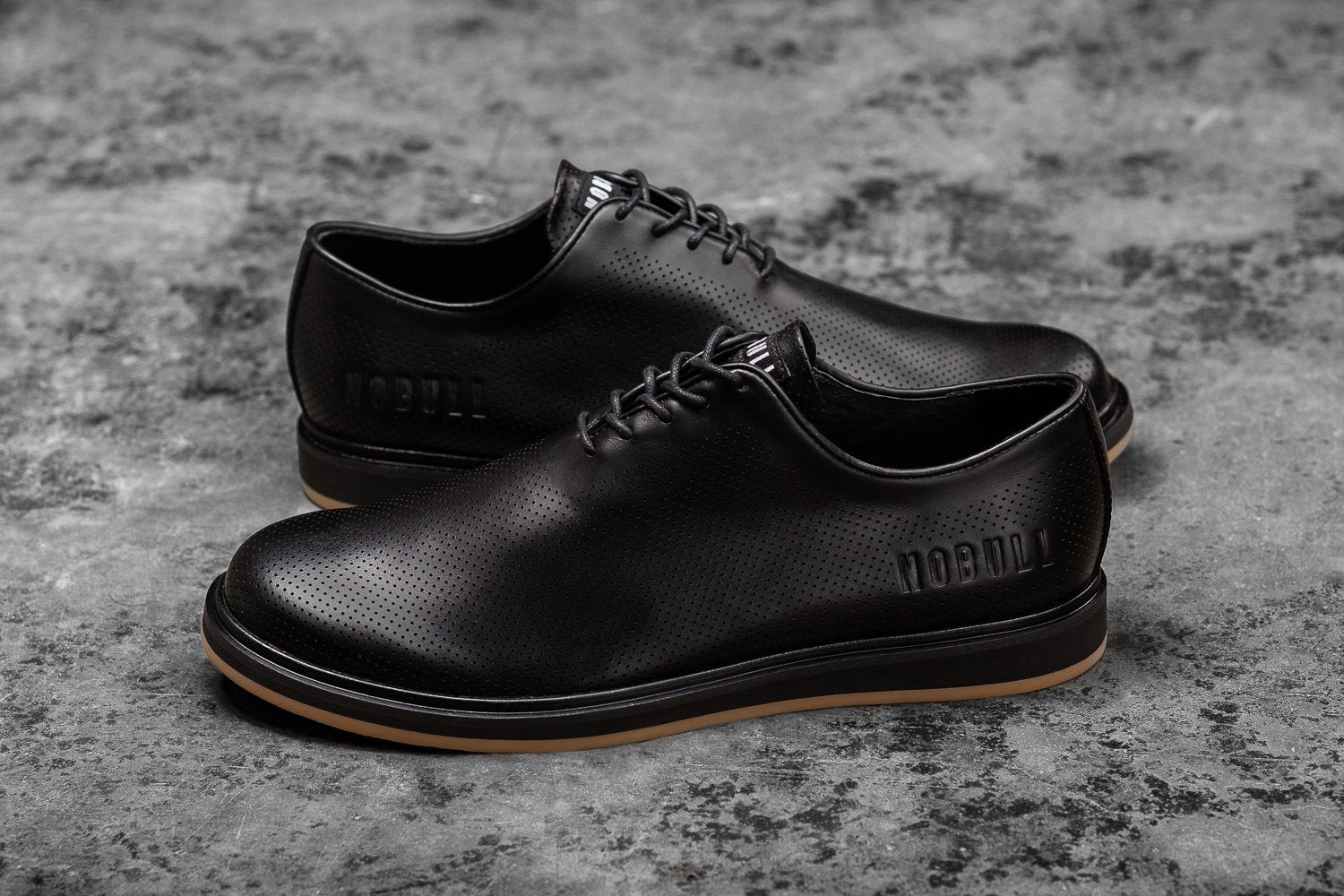 BLACK LEATHER DRESS SHOE (MEN